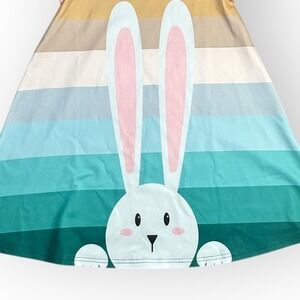 Sunshine Swing Girls Size‎ 8 Easter Bunny Striped Short Sleeve Dress
